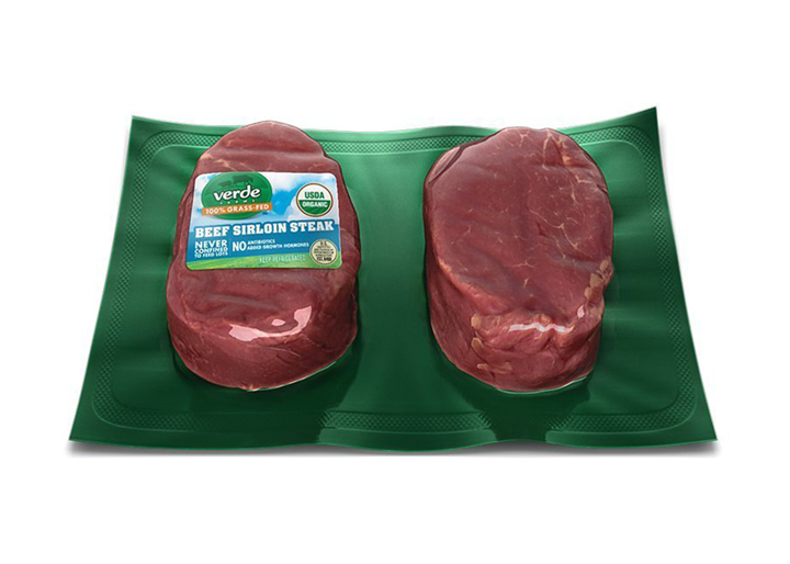 Verde beef sirloins