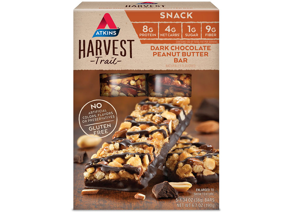 Atkins Harvest Trail Dark Chocolate Peanut Butter Bar