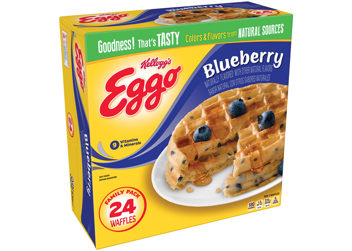 Eggo blueberry waffles