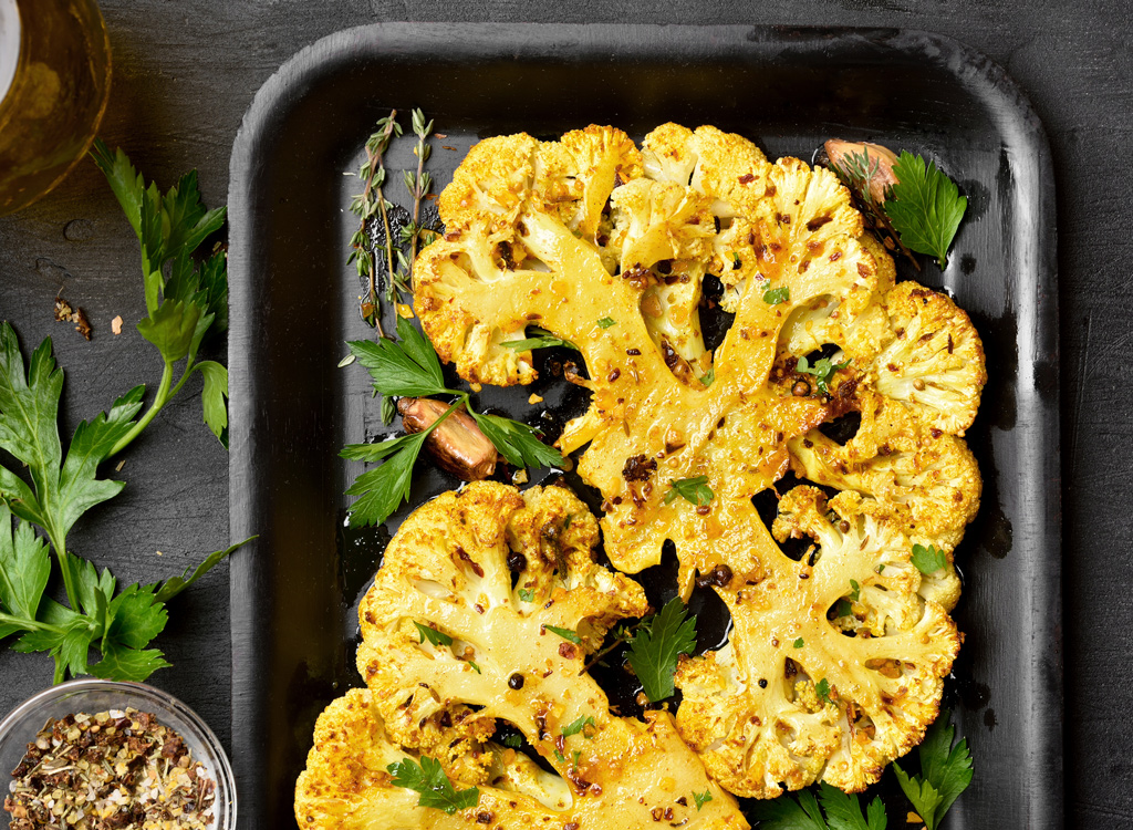 Grilled cauliflower