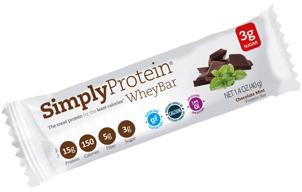 SimplyProtein Chocolate Mint Whey Protein Bars