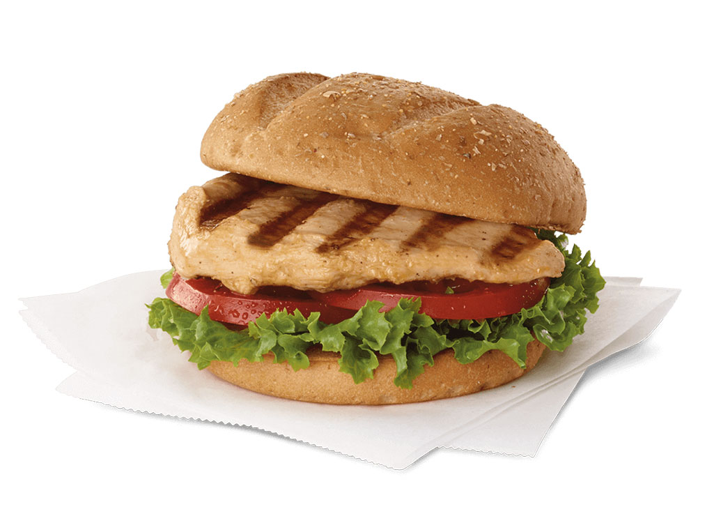 Chick-fil-un sandwich de pui la gratar