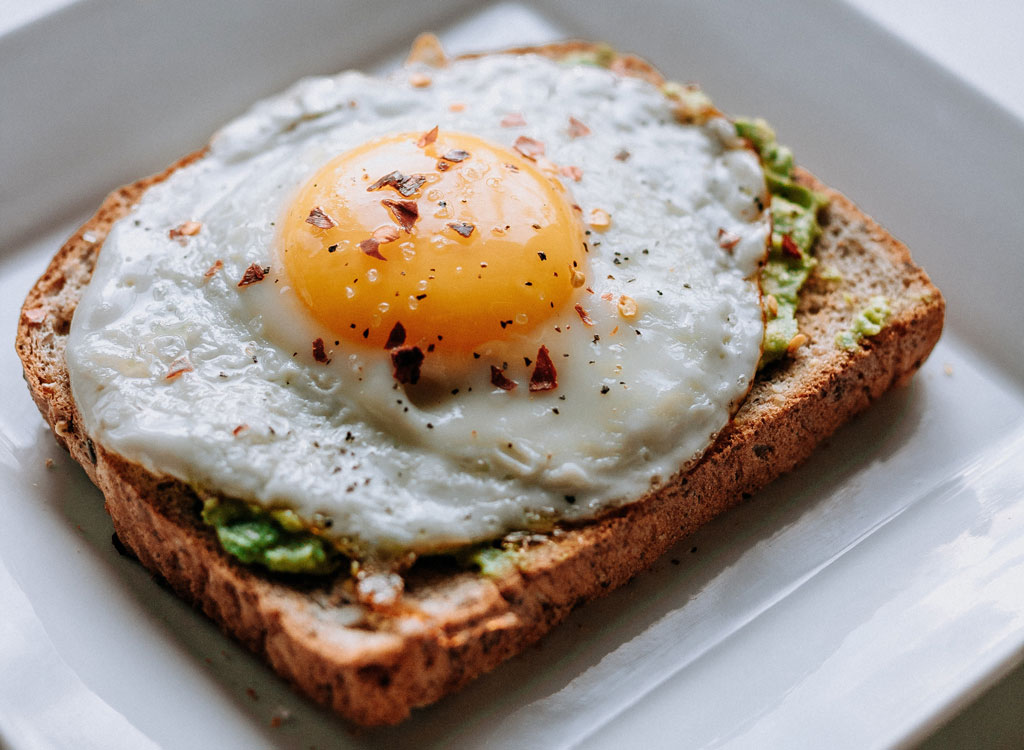 Avocado and egg toast