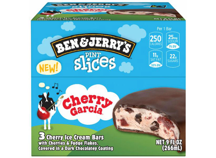 Ben and jerrys pint slices Cherry Garcia