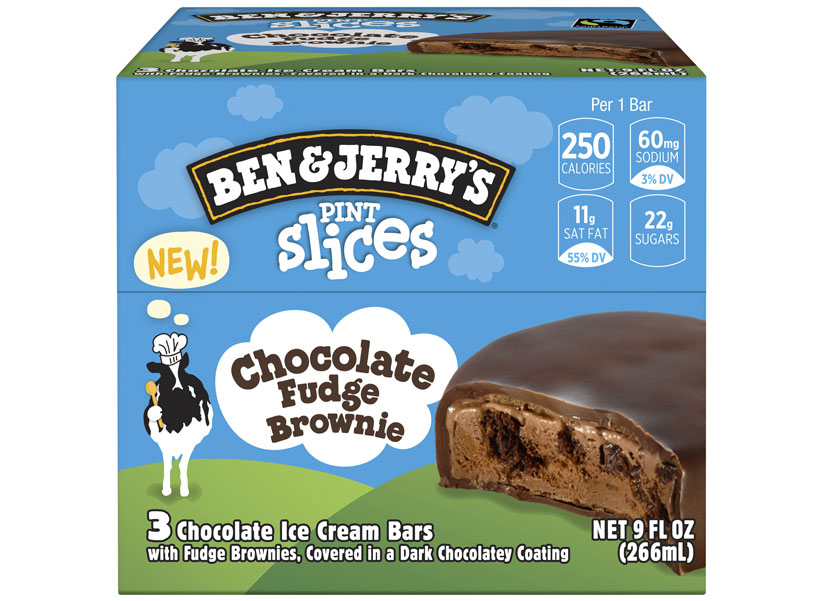 Ben and jerrys pint slices Chocolate Fudge Brownie