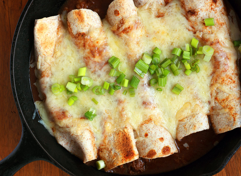 Black bean enchilada skillet