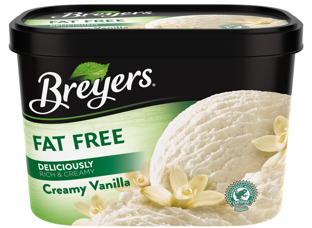 Breyers fat free vanilla