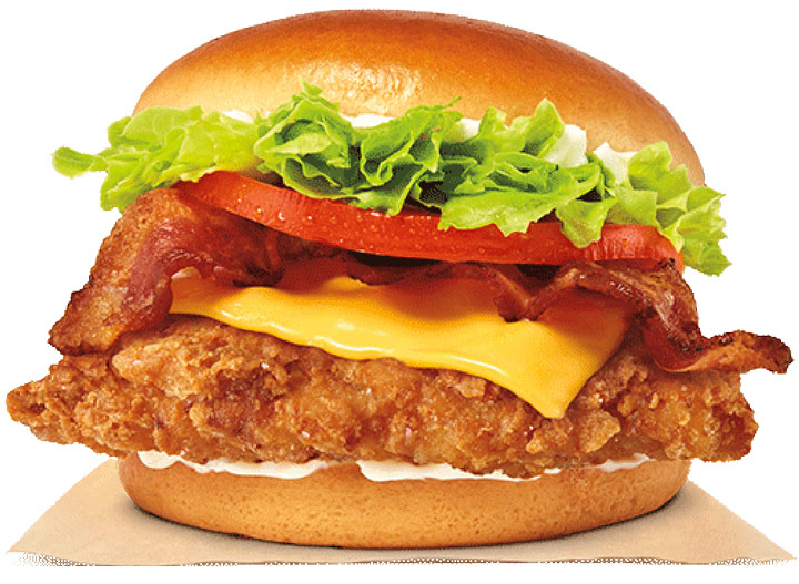 Burger king bacon and cheese crispy chicken