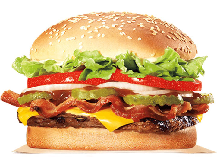 Burger king bbq bacon whopper sandwich