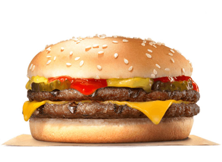 Burger king double cheeseburger