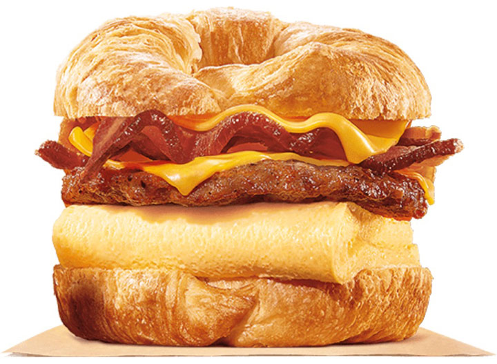 Burger king king croissanwich sausage and bacon