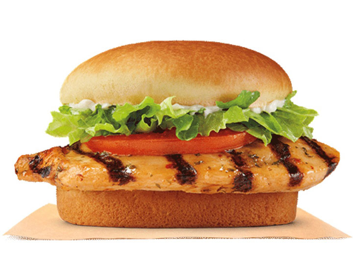 Burger king grilled chicken sandwich
