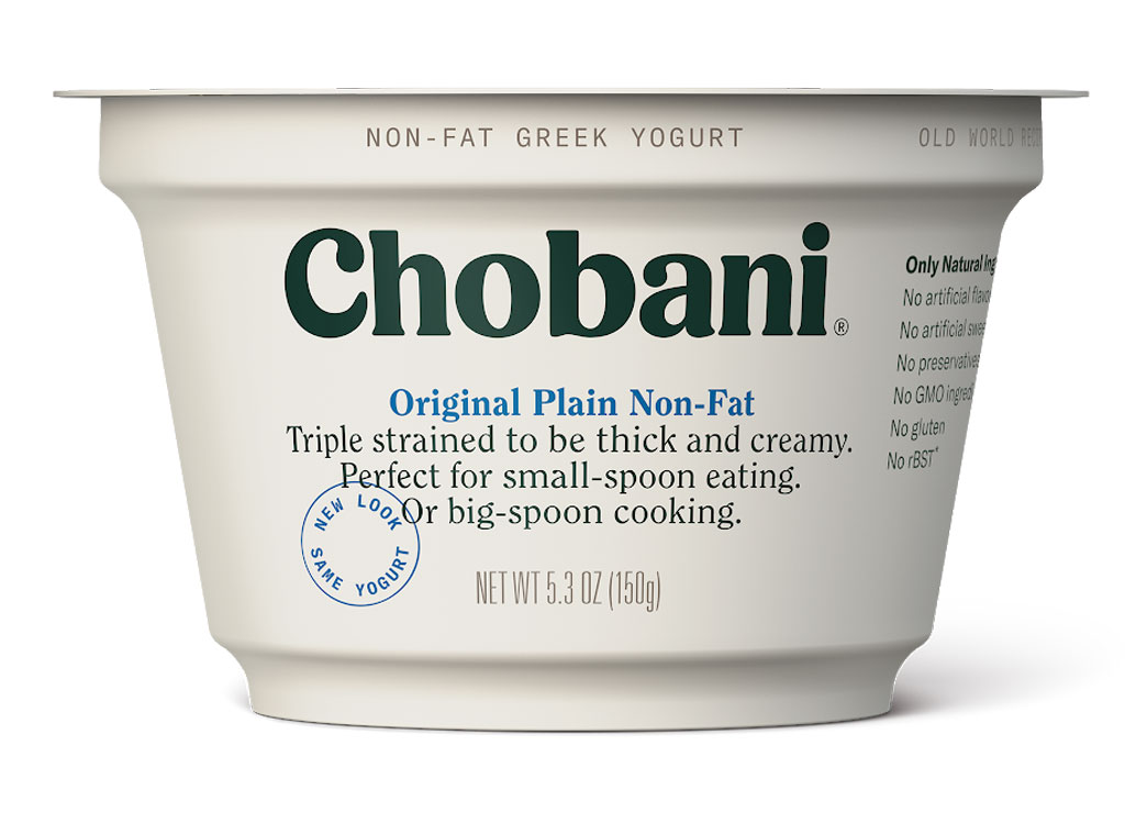 Chobani original plain nonfat yogurt