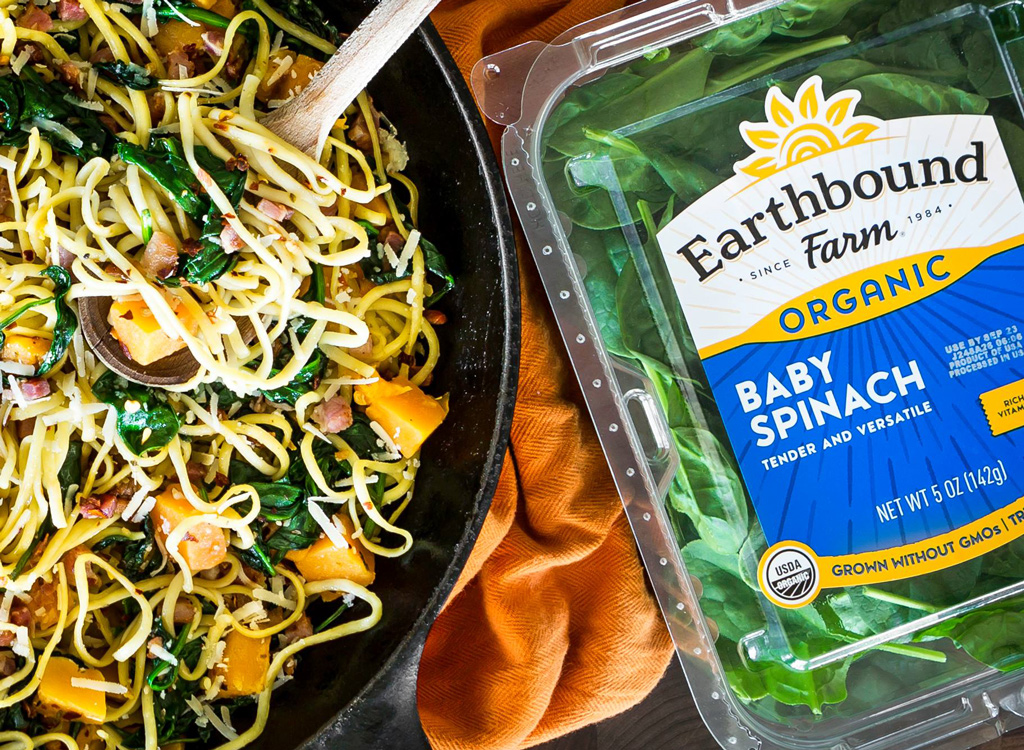 Earthbound Farm spinach pasta