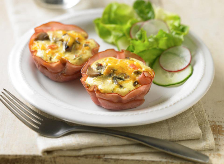 Egg beaters bacon egg muffins