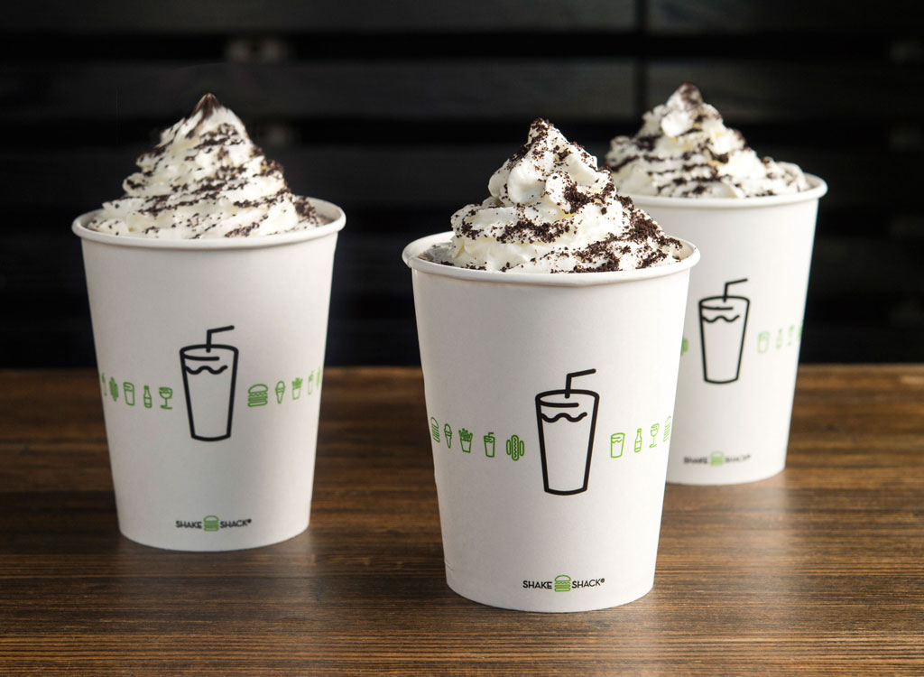 Shake Shack Chocolate cookies and cream shake