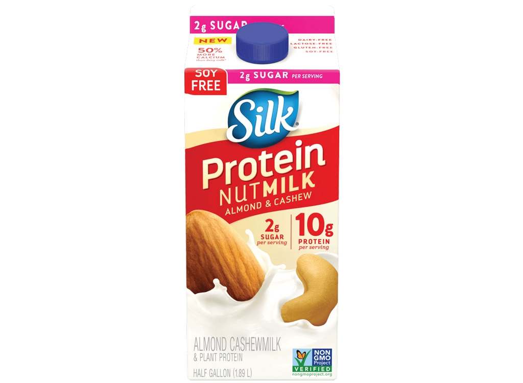 Silk protein nut milk