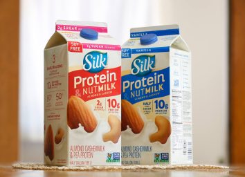 Silk protein nut milks