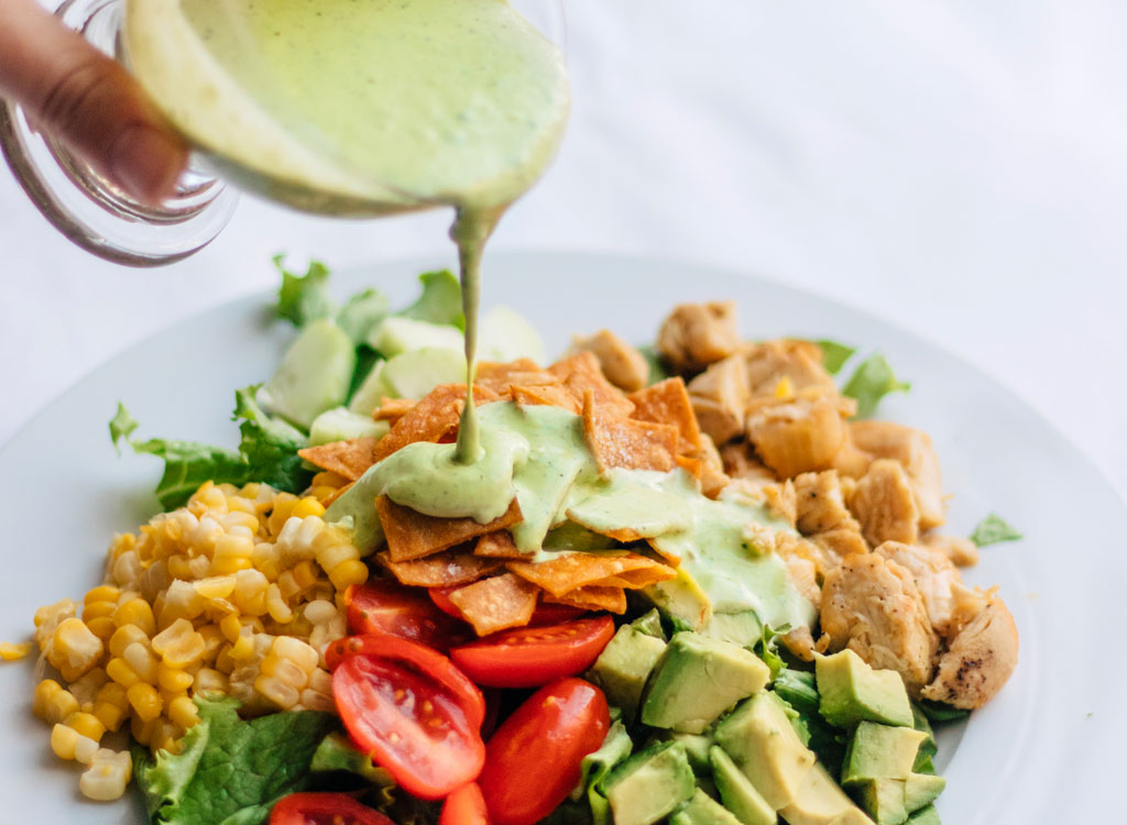 Taco salad bowl - avocado weight loss