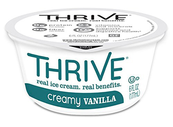 Thrive creamy vanilla ice cream