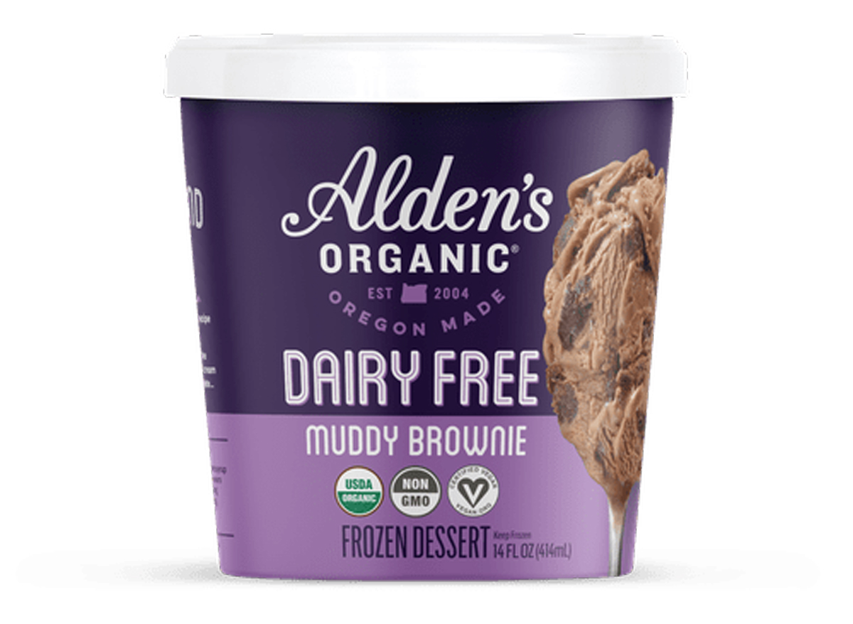 Aldens organic dairy free muddy brownie