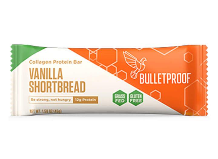 Bulletproof vanilla collagen protein bar product