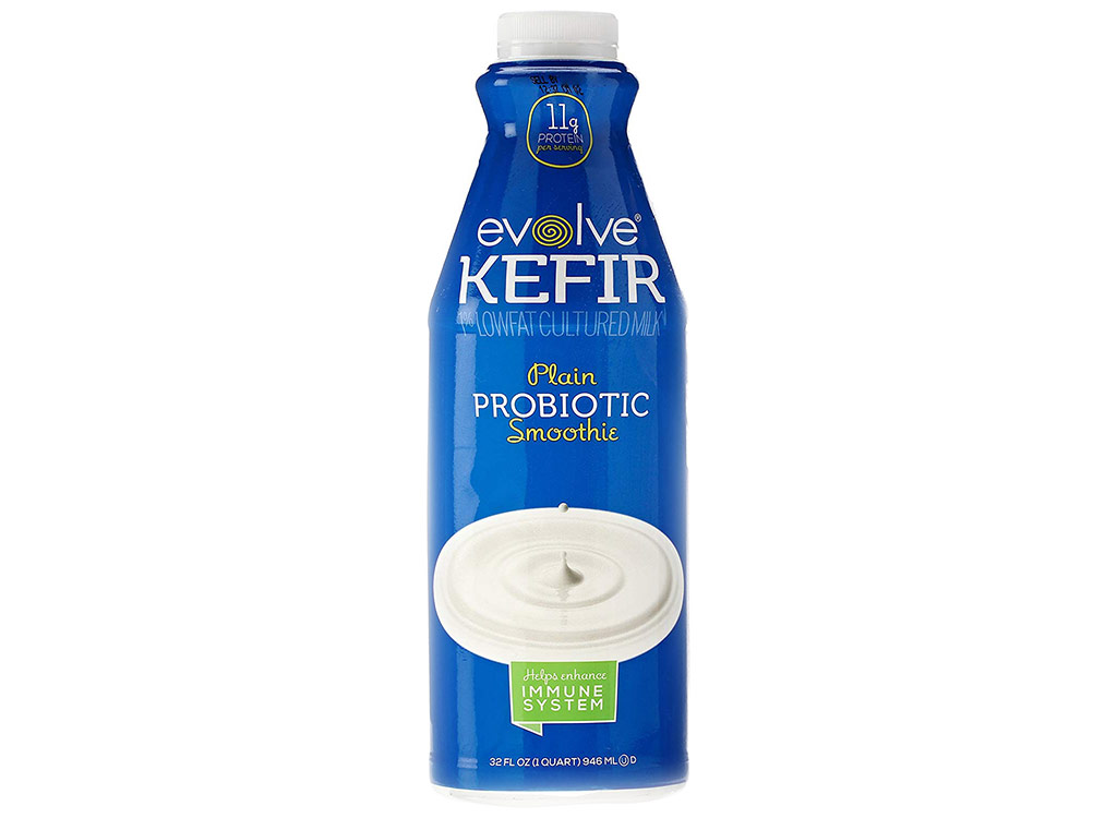 Evolve plain probiotic smoothie lowfat kefir