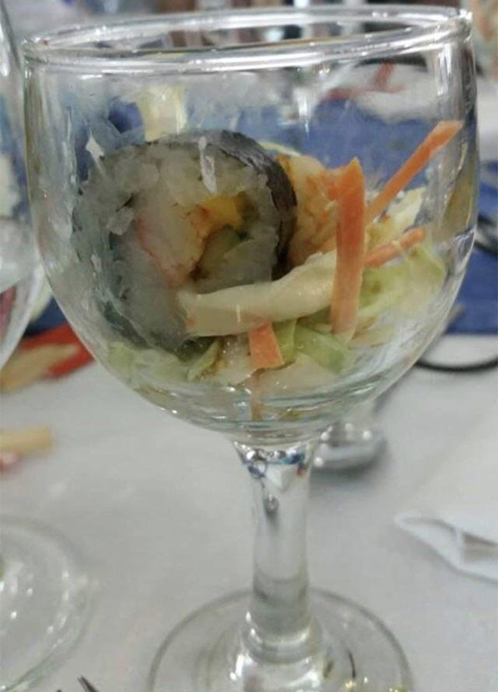 Food fails bad wedding food