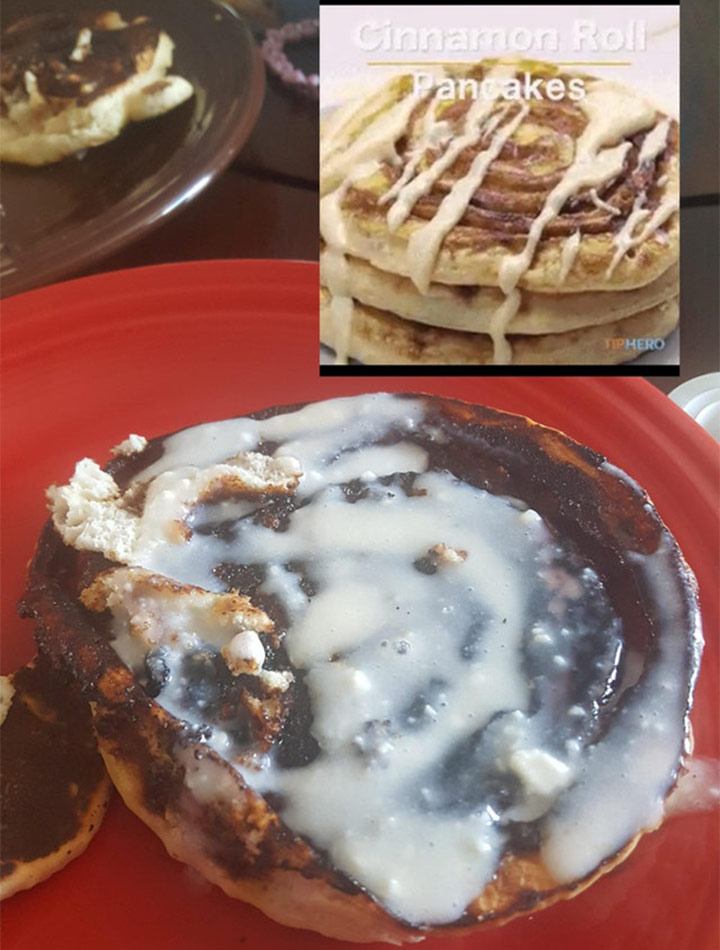 Food fails cinnamon roll pancakes