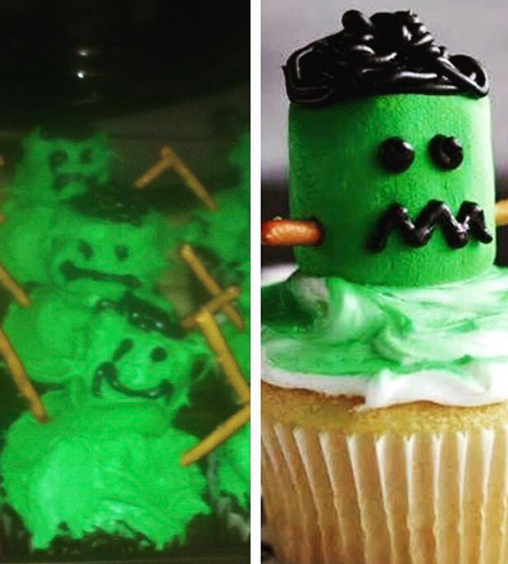 Food fails frankenstein cupcakes