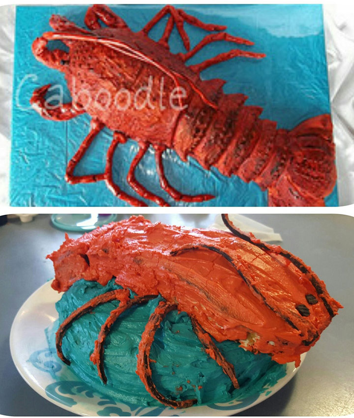 Food fails lobster under the sea cake