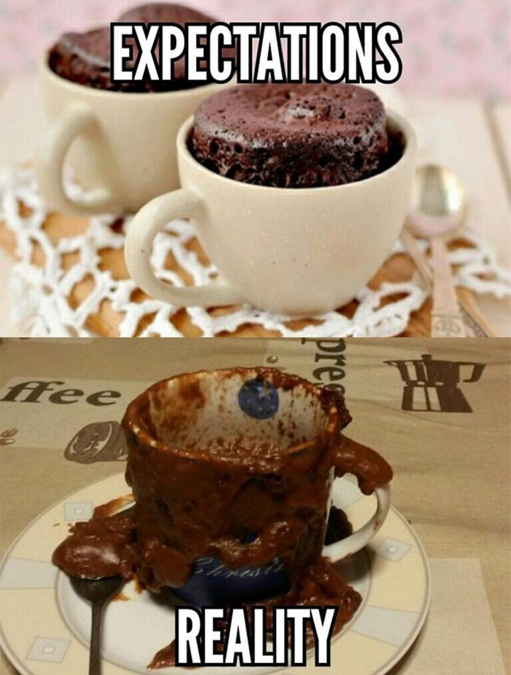 Food fails chocolate mug cake