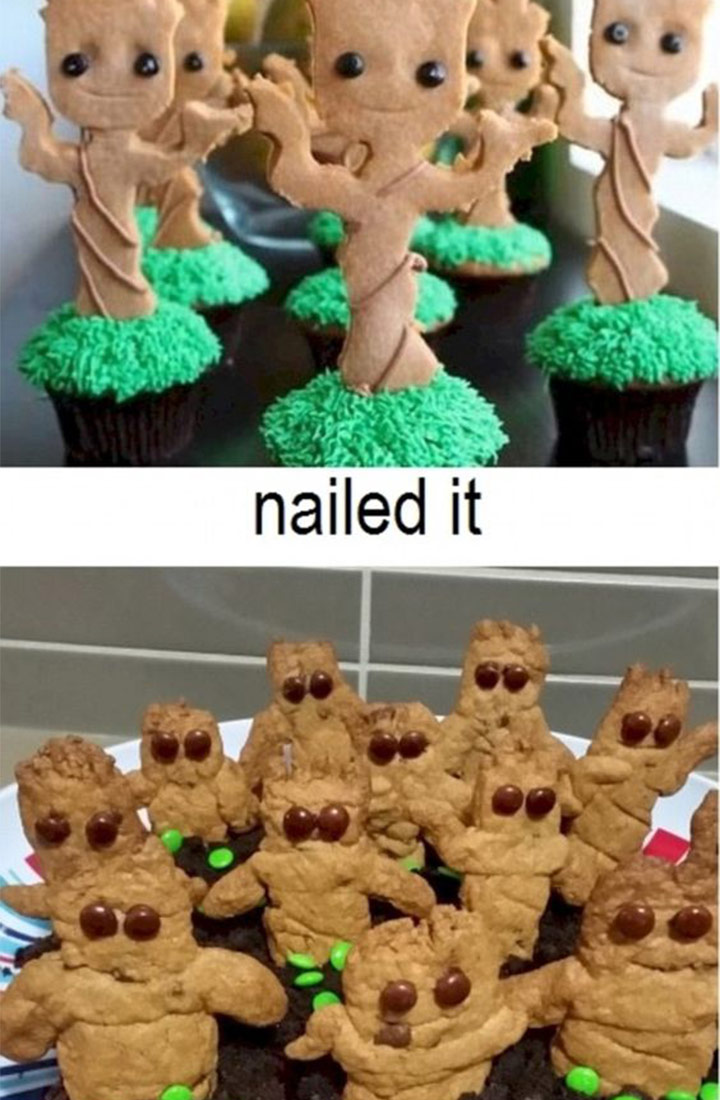 Food fails guardians of the galaxy cupcakes