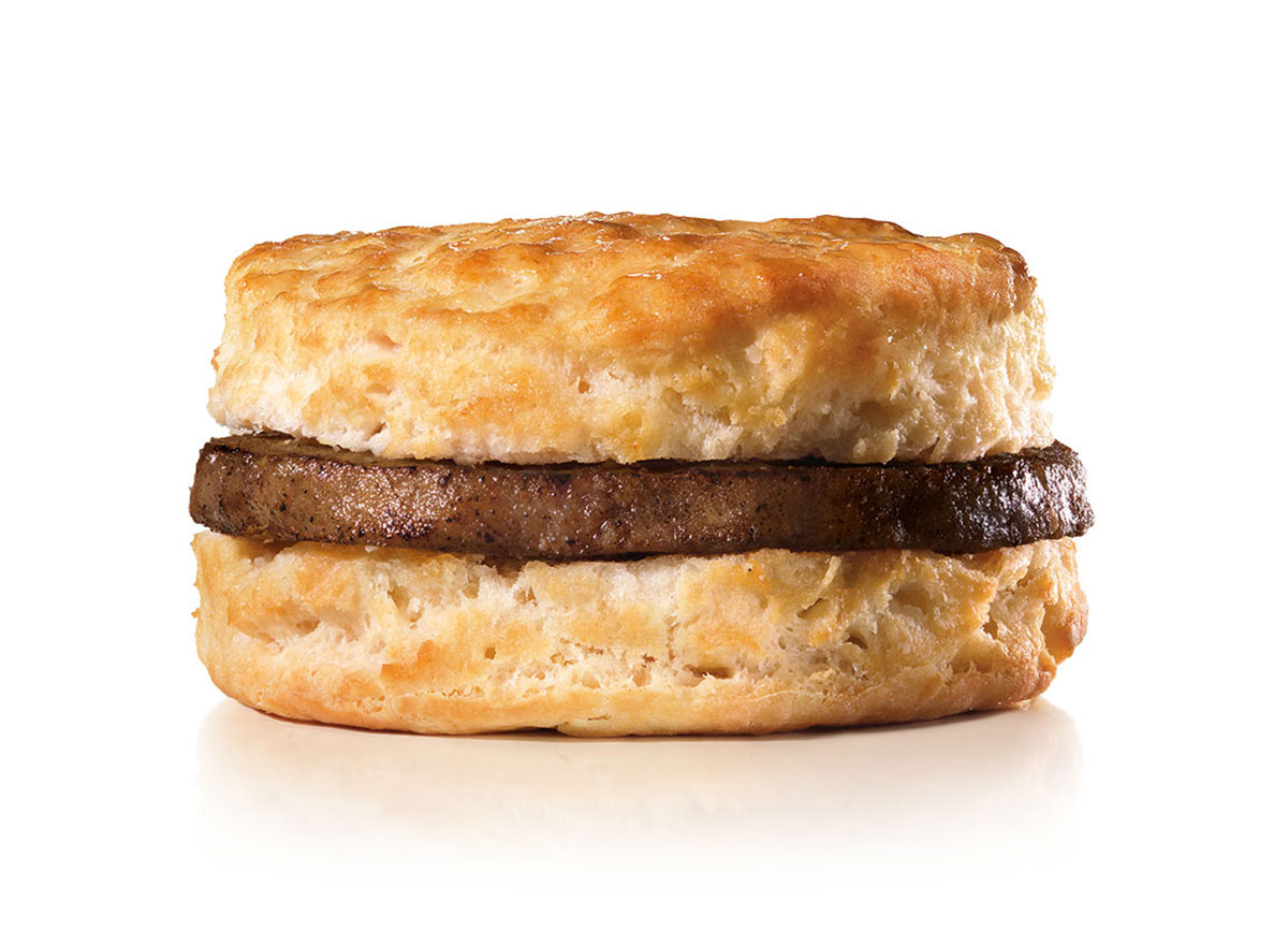 hardees sausage biscuit