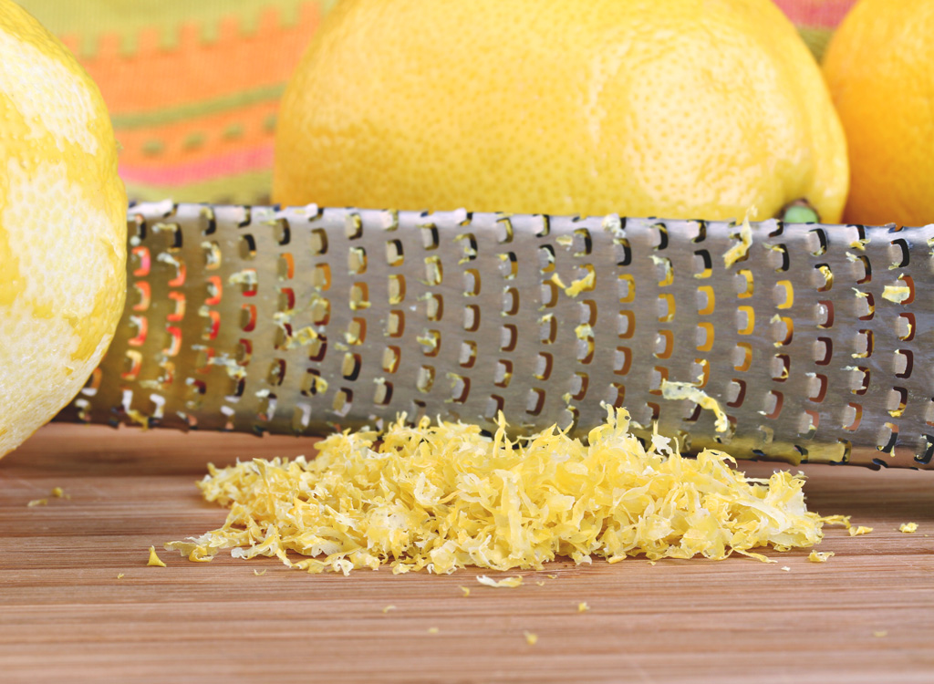 Lemon zest microplane grater