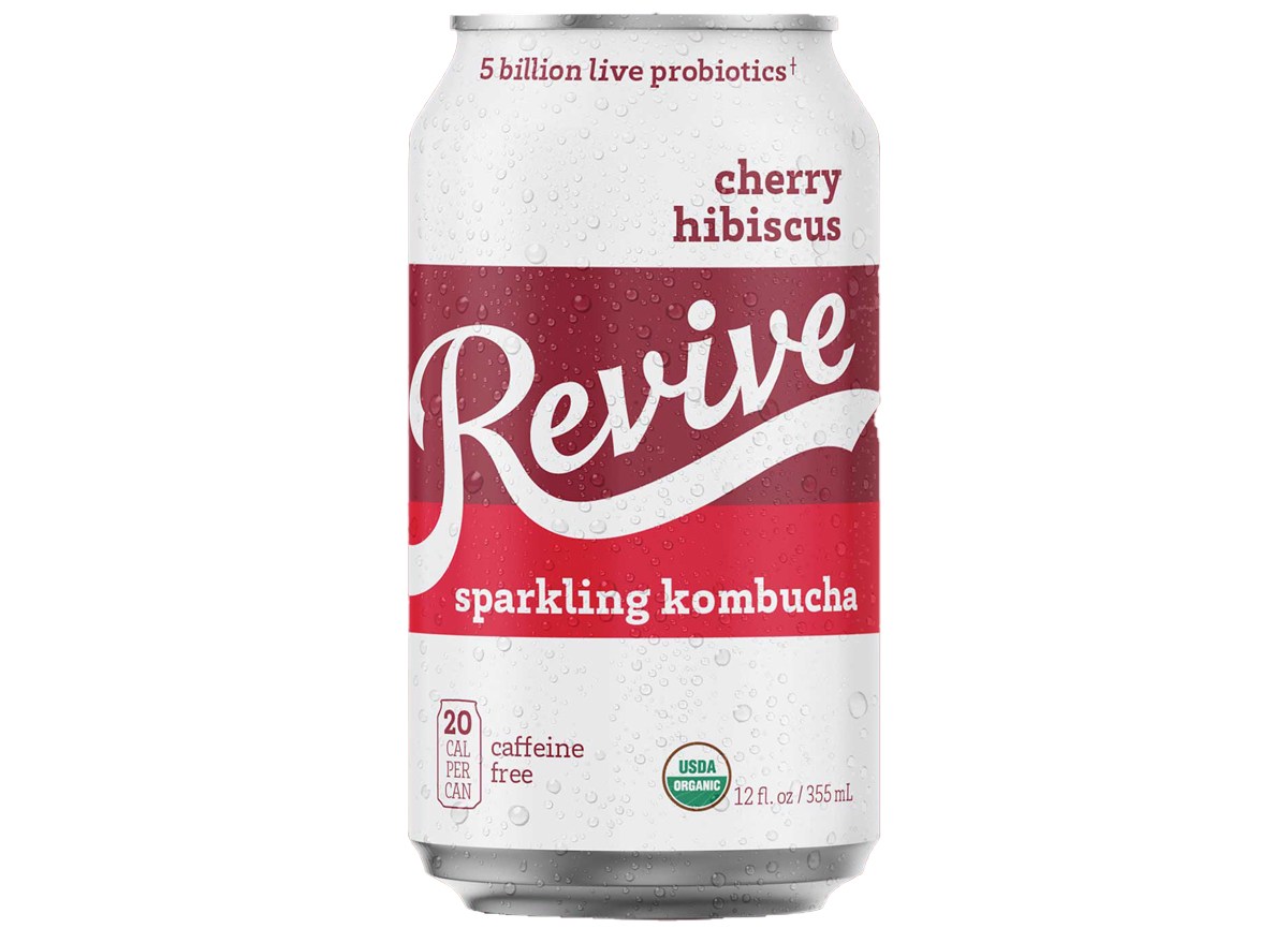 Revive kombucha cherry hibiscus