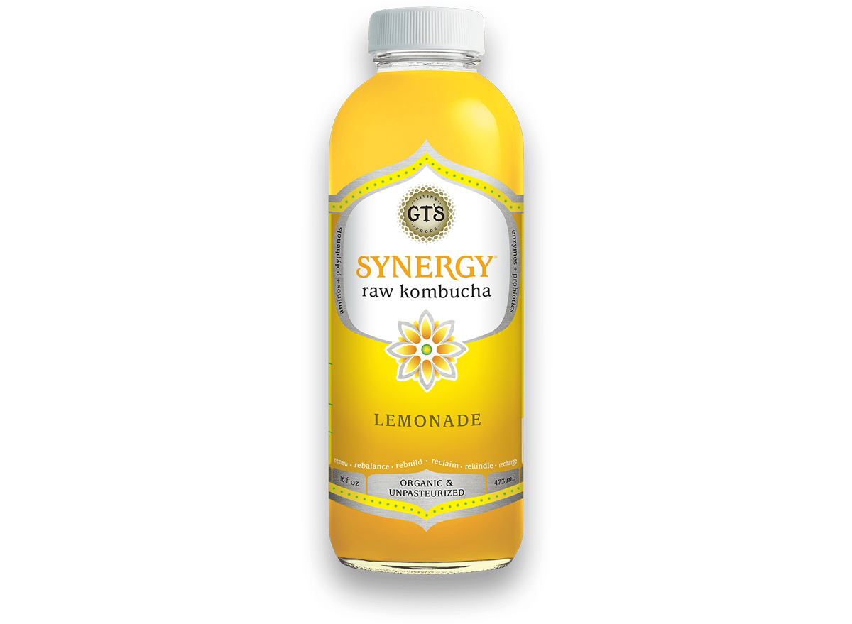 gts synergy raw kombucha lemonade