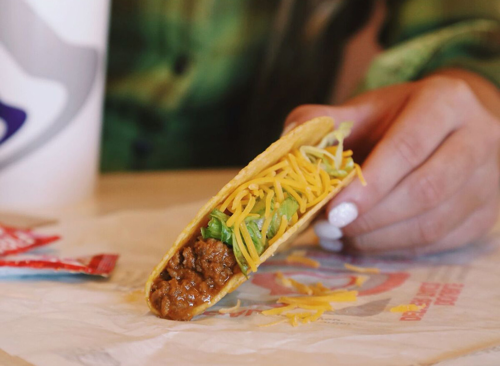 Taco Bell beef taco