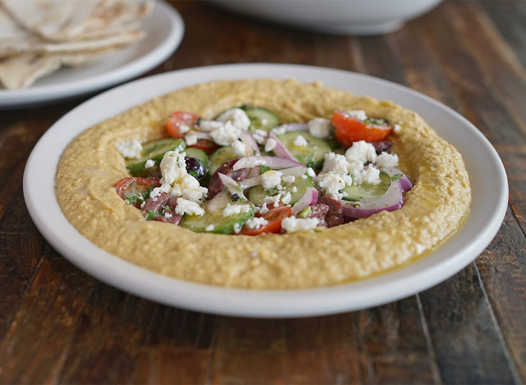 True food kitchen herb hummus with veggies