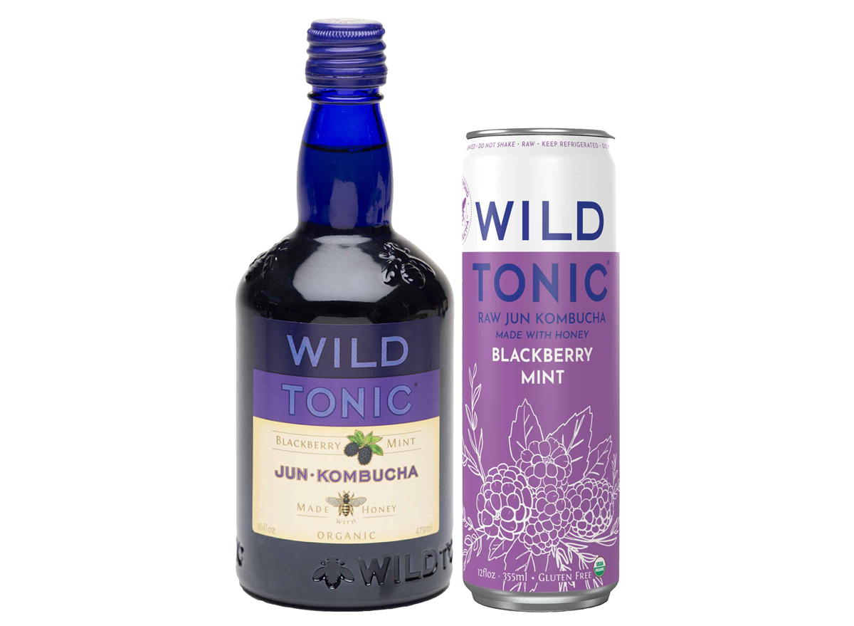 Wild tonic blackberry mint jun kombucha