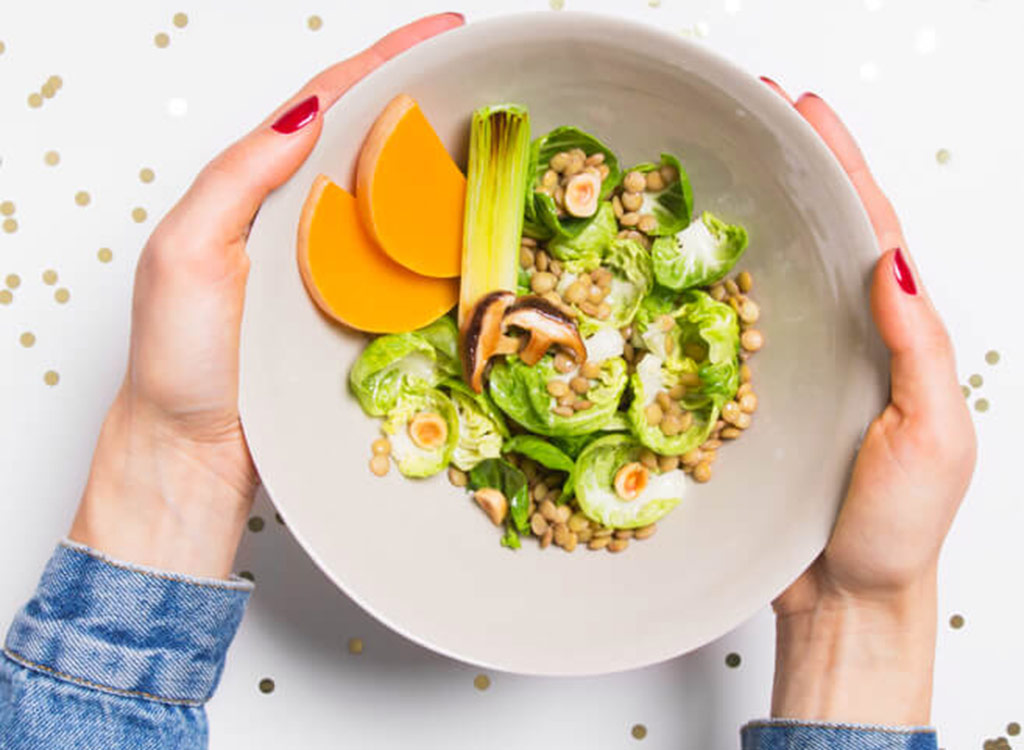 Daily harvest brussels sprouts and tahini harvest bowl