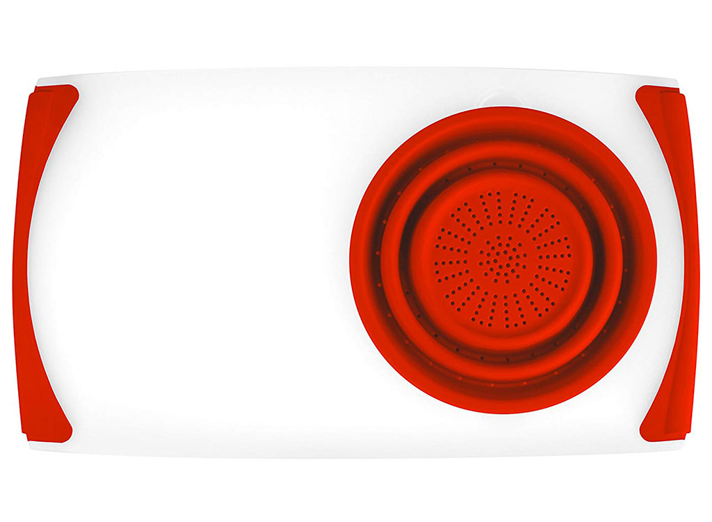 Dexas over the sink strainer board natural red