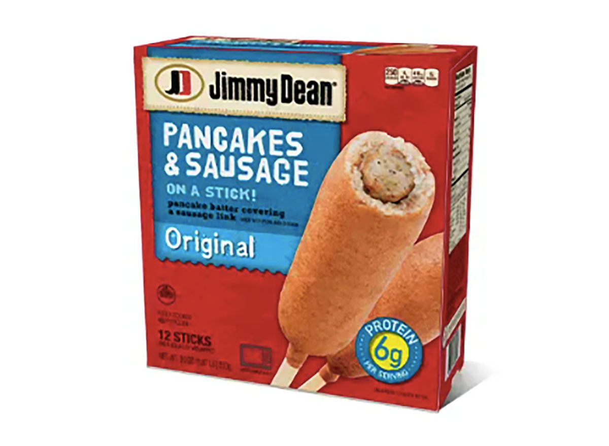 jimmy dean pancakes and sausage on a stick