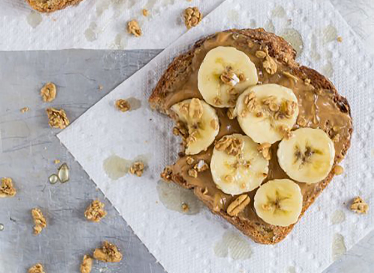 peanut butter banana toast