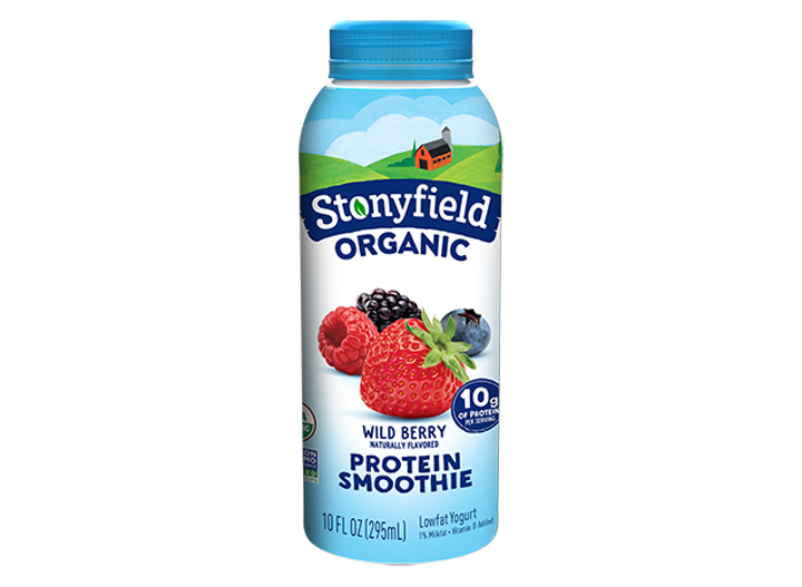 Stonyfield wild berry smoothie