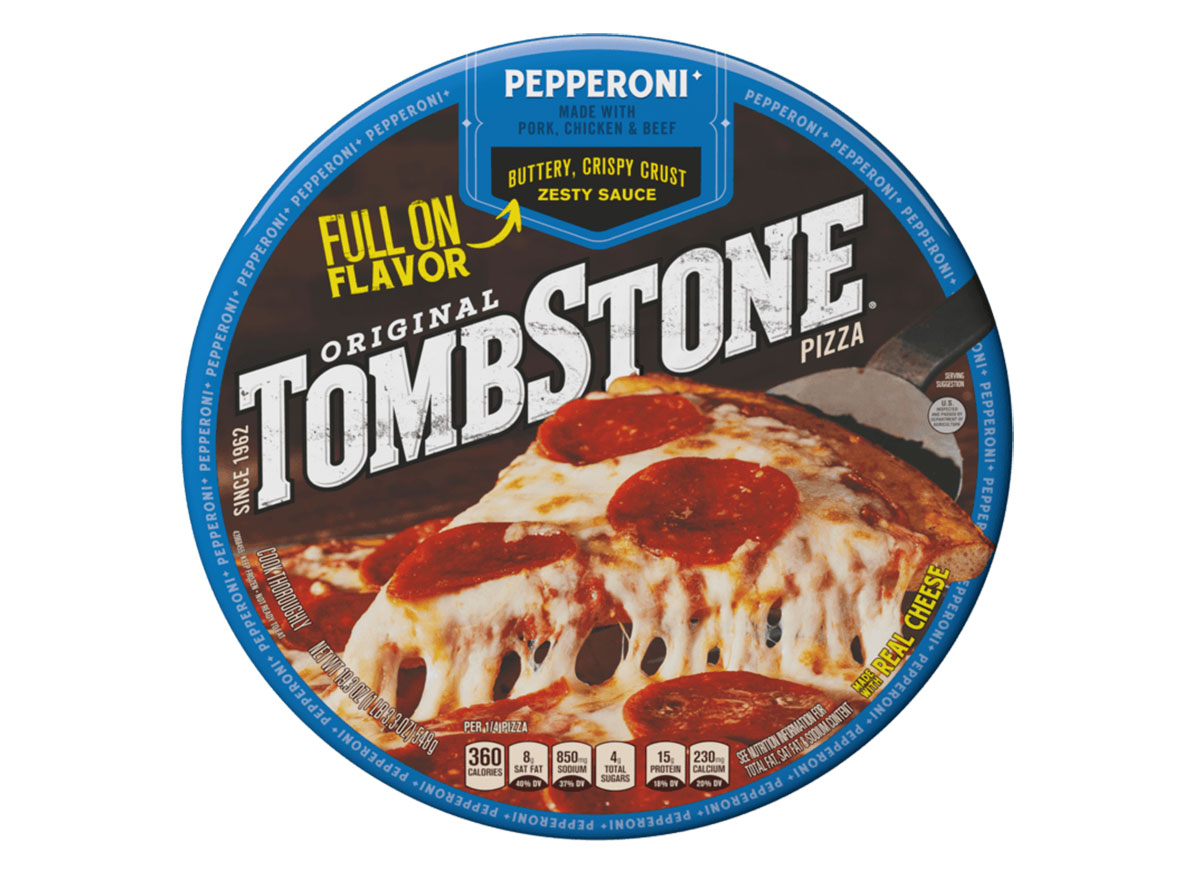 tombstone frozen pepperoni pizza