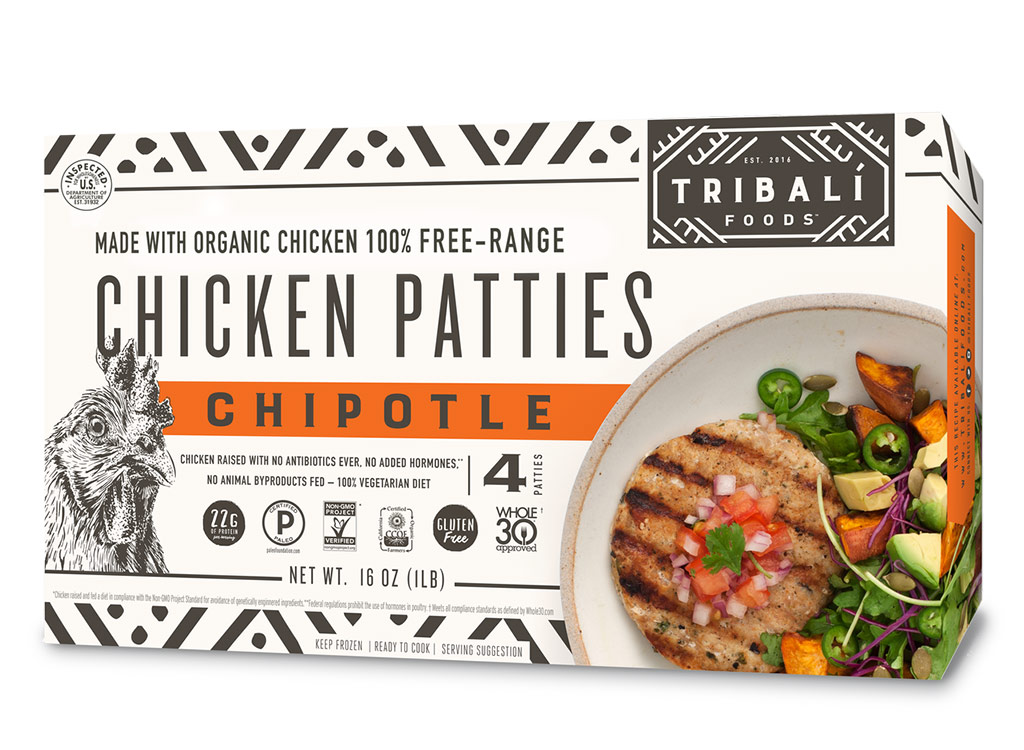 Tribali foods chicken chipotle patties