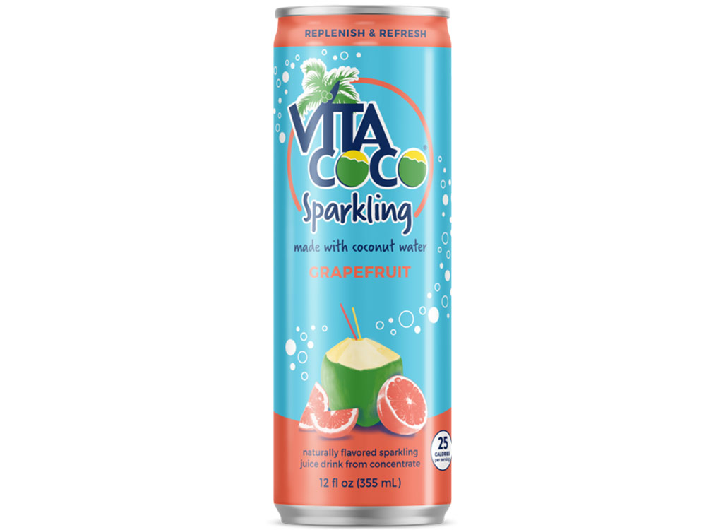 Vita coco sparkling water in grapefruit