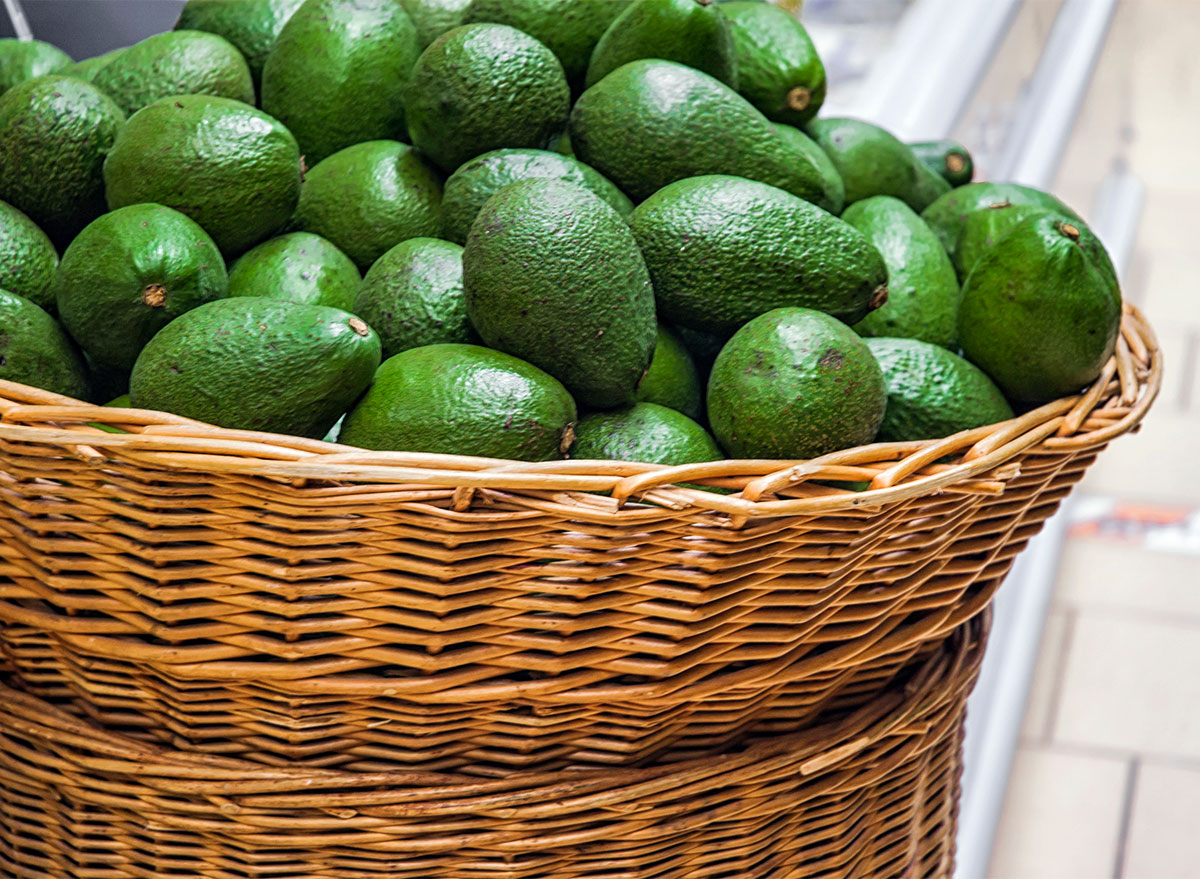 basket of avocados