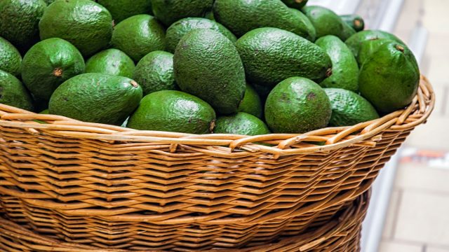 basket of avocados